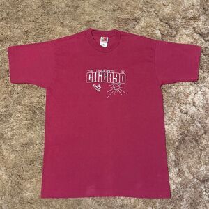 Vintage 90s University Of Chicago T-Shirt Tee Burgundy Large